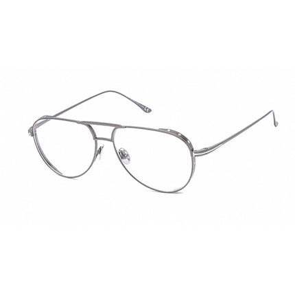 Tom Ford Men's Eyeglasses - Full Rim Aviator Shiny Gunmetal Metal Frame | FT5658-B 008 ,
