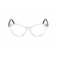 Tom Ford Men's Eyeglasses - Full Rim Crystal/Black Cat Eye Shape Frame | FT5639-B 026 ,