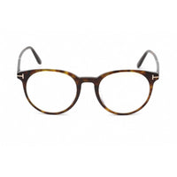 Tom Ford Men's Eyeglasses - Full Rim Dark Havana Plastic Round Frame | FT5695-F-B 052 ,