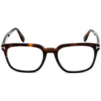 Tom Ford Men's Eyeglasses - Full Rim Rectangular Havana Plastic Frame | FT5626-B 056 ,