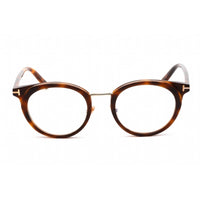 Tom Ford Men's Eyeglasses - Full Rim Round Shiny Black Plastic Frame | FT5784-D-B 053 ,