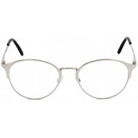 Tom Ford Men's Eyeglasses - Full Rim Shiny Palladium Round Shape Frame | FT5541-B 016 ,