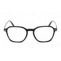 Tom Ford Men's Eyeglasses - Full Rim Square Shiny Black Plastic Frame | FT5804-F-B 001 ,