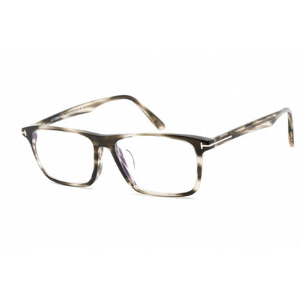 Tom Ford Men's Eyeglasses - Havana/Other Rectangular Plastic Frame | FT5681-F-B 056 ,
