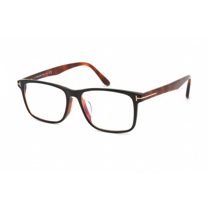 Tom Ford Men's Eyeglasses - Rectangular Black/Havana Plastic Frame | FT5752-F-B 005 ,