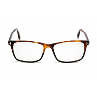 Tom Ford Men's Eyeglasses - Rectangular Blonde Havana Plastic Frame | FT5584-B 053 ,