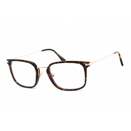 Tom Ford Men's Eyeglasses - Rectangular Dark Havana Plastic Frame | FT5747-D-B 052 ,