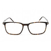 Tom Ford Men's Eyeglasses - Rectangular Shape Dark Havana Plastic Frame | FT5607-B 052 ,