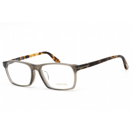 Tom Ford Men's Eyeglasses - Rectangular Shape Grey/Havana Plastic Frame | FT4295 020 ,