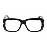 Tom Ford Men's Eyeglasses - Rectangular Shape Shiny Black Plastic Frame | FT5822-B 001 ,