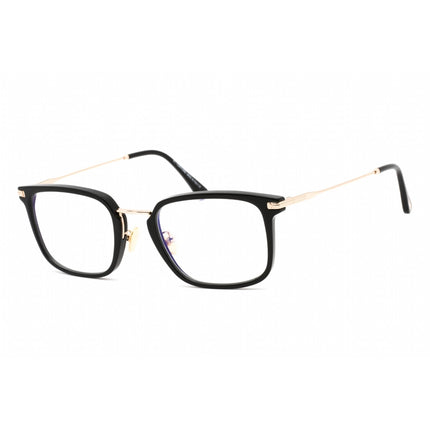 Tom Ford Men's Eyeglasses - Rectangular Shiny Black Plastic Frame | FT5747-D-B 001 ,