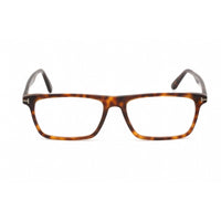 Tom Ford Men's Eyeglasses - Red Havana Rectangular Plastic Frame, 54 mm | FT5681-B 054 ,