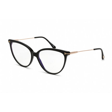 Tom Ford Men's Eyeglasses - Shiny Black Cat Eye Plastic Full-Rim Frame | FT5688-B 001 ,