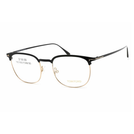 Tom Ford Men's Eyeglasses - Shiny Black Full-Rim Metal Oval Frame | FT5549-3 001 ,