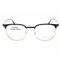 Tom Ford Men's Eyeglasses - Shiny Black Full-Rim Metal Oval Frame | FT5549-3 001 ,