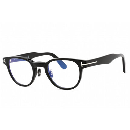 Tom Ford Men's Eyeglasses - Shiny Black Plastic Round Shape Frame | FT5783-D-B 005 ,