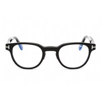 Tom Ford Men's Eyeglasses - Shiny Black Plastic Round Shape Frame | FT5783-D-B 005 ,
