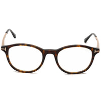 Tom Ford Men's Eyeglasses - Shiny Dark Havana Round Full-Rim Frame | FT5553-B 052 ,