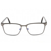 Tom Ford Men's Eyeglasses - Shiny Gunmetal Metal Rectangular Frame | FT5733-B 008 ,