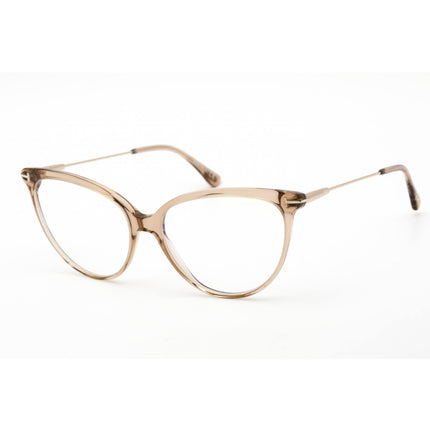 Tom Ford Men's Eyeglasses - Shiny Light Brown Cat Eye Plastic Frame | FT5688-B 045 ,
