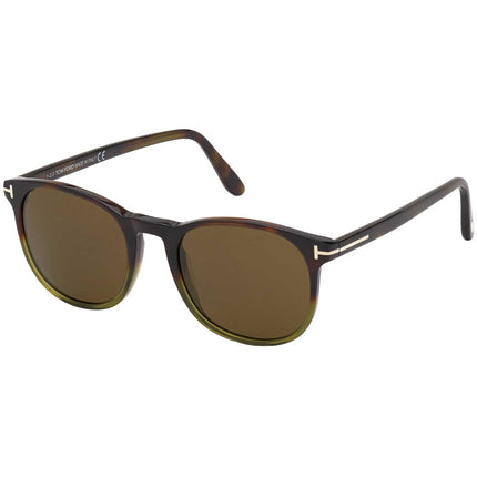 Tom Ford Men's Sunglasses - Ansel Green Havana Acetate Full-Rim Frame | FT0858 56J ,