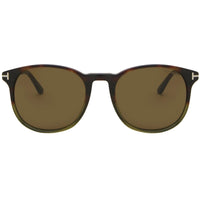 Tom Ford Men's Sunglasses - Ansel Roviex Lens Green Havana Square Frame | FT0858 56J ,