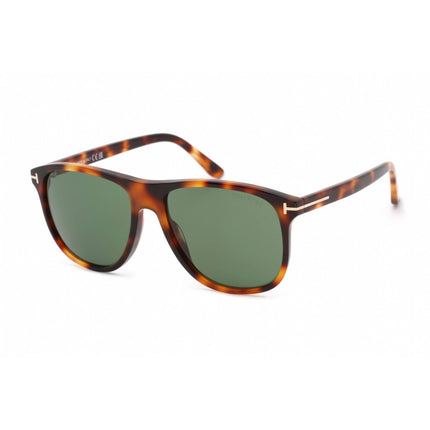 Tom Ford Men's Sunglasses - Blonde Havana Square Shape Frame Green Lens | FT0905 53N ,