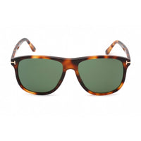 Tom Ford Men's Sunglasses - Blonde Havana Square Shape Frame Green Lens | FT0905 53N ,