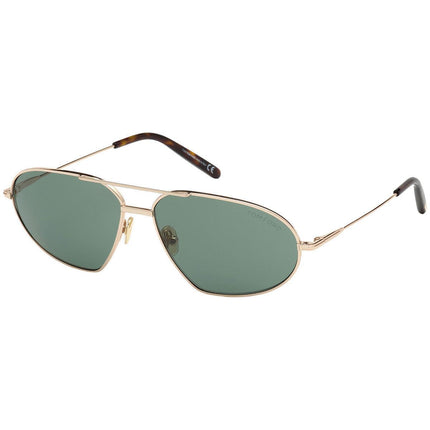 Tom Ford Men's Sunglasses - Bradford Green Lens Shiny Rose Gold Frame | FT0771 6128N ,