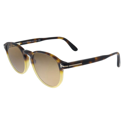 Tom Ford Men's Sunglasses - Dante Brown Lens Light Havana Metal Frame | FT08345255E ,