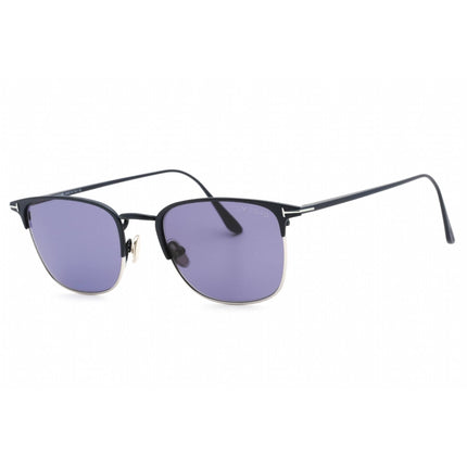 Tom Ford Men's Sunglasses - Full Rim Matte Blue Metal Rectangular Frame | FT0851 91V ,