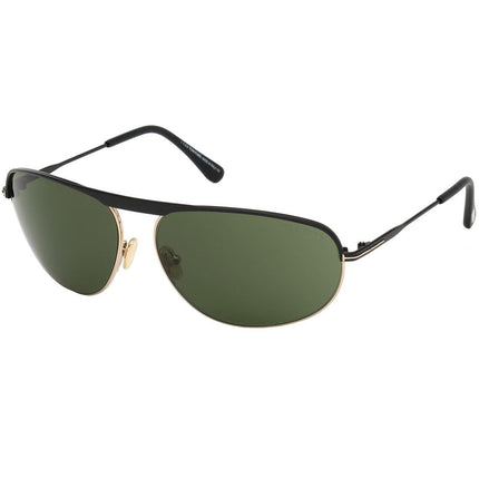 Tom Ford Men's Sunglasses - Gabe Green Lens Matte Black Metal Frame | FT0774 6302N ,