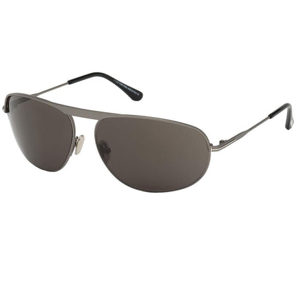 Tom Ford Men's Sunglasses - Gabe Smoke Lens Matte Dark Ruthenium Frame | FT0774 6313A ,