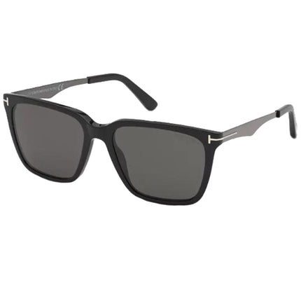Tom Ford Men's Sunglasses - Garrett Polarized Smoke Lens Metal Frame | FT0862-F5601D ,