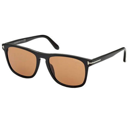 Tom Ford Men's Sunglasses - Gerard-02 Black Acetate Brown Lens Frame | FT0930 01E ,