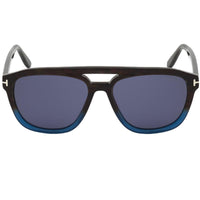 Tom Ford Men's Sunglasses - Gerrard Blue Lens Coloured Havana Frame | FT0776 5455V ,