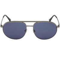 Tom Ford Men's Sunglasses - Gio Blue Mirrored Lens Dark Grey Frame | FT0772 6113V ,