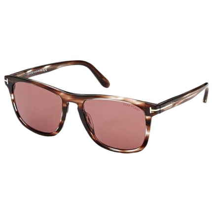 Tom Ford Men's Sunglasses - Havana Plastic Full Rim Frame Bordeaux Lens | FT0930 56S ,