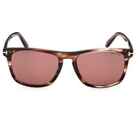Tom Ford Men's Sunglasses - Havana Plastic Full Rim Frame Bordeaux Lens | FT0930 56S ,