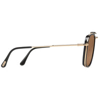 Tom Ford Men's Sunglasses - Huck Brown Navigator Lenses Black Frame | FT06655801E ,