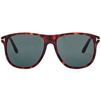 Tom Ford Men's Sunglasses - Joni Blue Lens Shiny Red Havana Square Frame | FT0905 54V ,