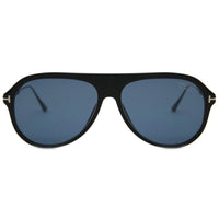 Tom Ford Men's Sunglasses - Nicholai Matte Black Frame Smoke Blue Lenses | FT06245702D ,