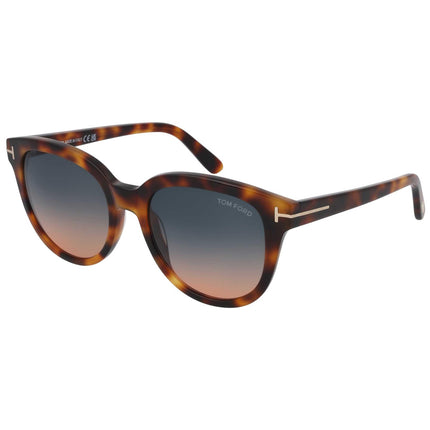 Tom Ford Men's Sunglasses - Olivia-02 Gradient Teal Lens Acetate Frame | FT0914 53P ,