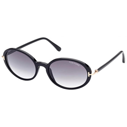 Tom Ford Men's Sunglasses - Raquel-02 Gradient Smoke Lens Shiny Black | FT0922 01B ,