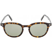 Tom Ford Men's Sunglasses - Shiny Classic Havana Frame Green Lens | FT0816 PAX 52N ,