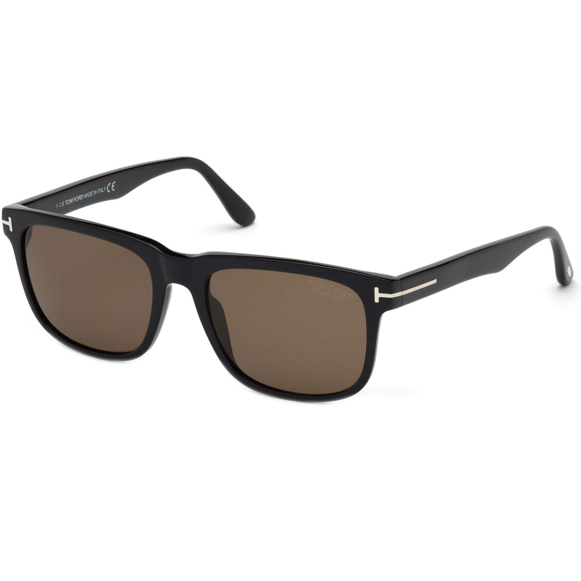Tom Ford Men's Sunglasses - Stephenson Shiny Black Frame Brown Lenses
