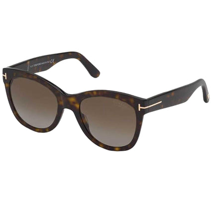 Tom Ford Men's Sunglasses - Wallace Shiny Dark Havana Acetate Frame | FT0870 52H ,