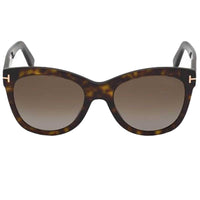 Tom Ford Men's Sunglasses - Wallace Shiny Dark Havana Acetate Frame | FT0870 52H ,