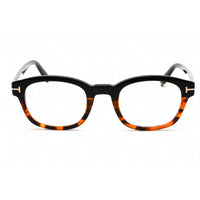 Tom Ford Unisex Eyeglasses - Black/Classic Havana Rectangular Frame | FT5808-B 005 ,