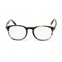 Tom Ford Unisex Eyeglasses - Blonde Havana Plastic Round Shape Frame | FT5680-F-B 053 ,